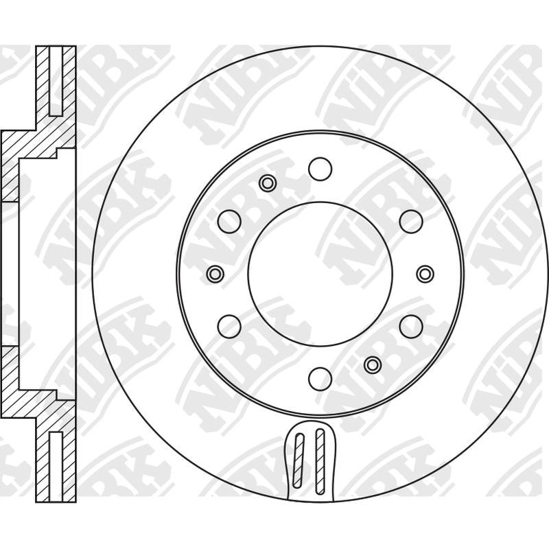 NIBK Rotor RN1297V 275.8mm x 24min