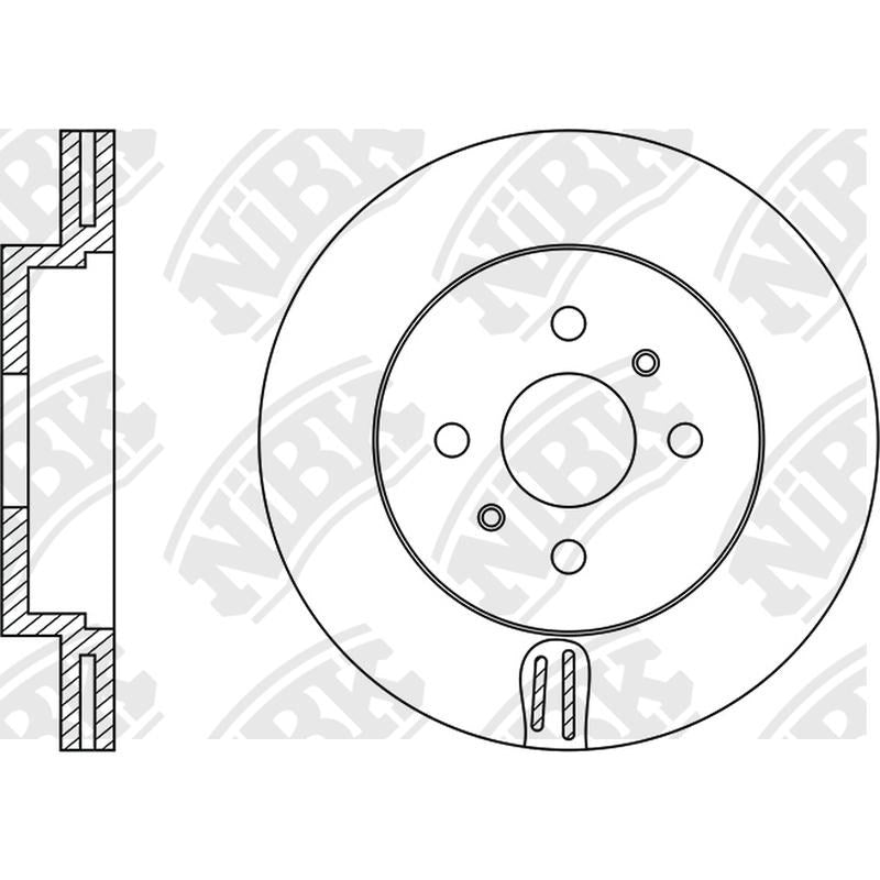 NIBK Rotor RN1309V 255mm x 22min