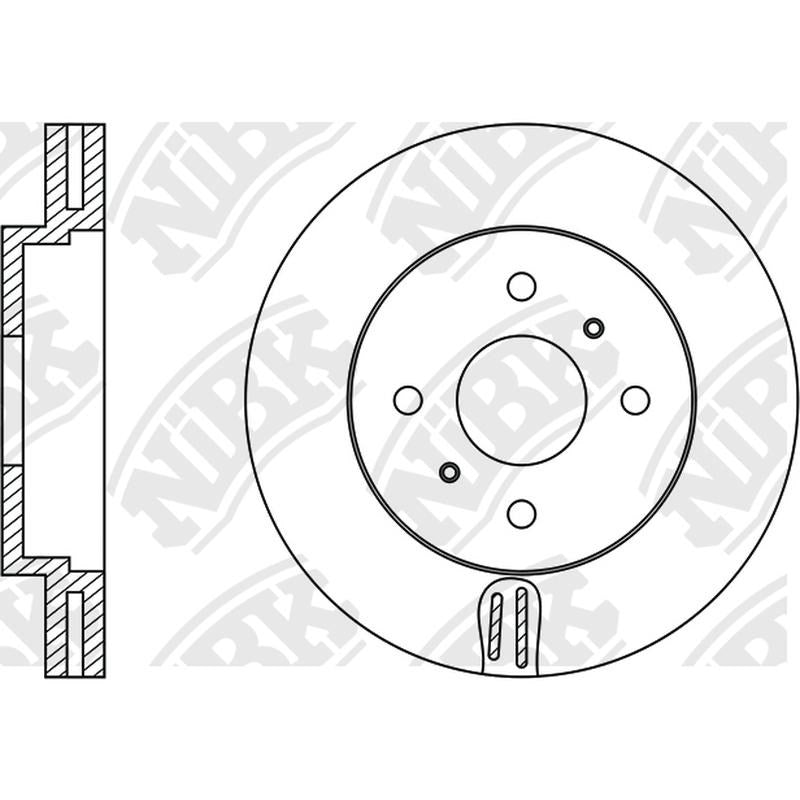 NIBK Rotor RN1311V 235mm x 25min