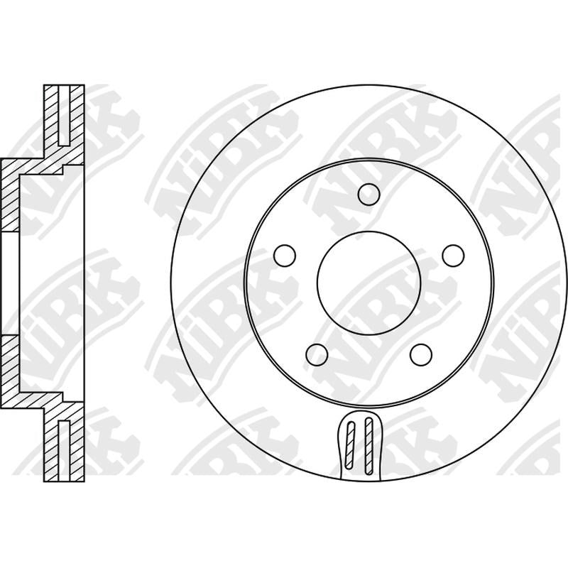 NIBK Rotor RN1314V 276mm x 28min