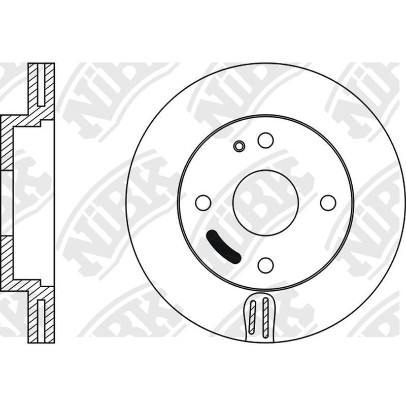 NIBK Rotor RN1315V 235mm x 22min