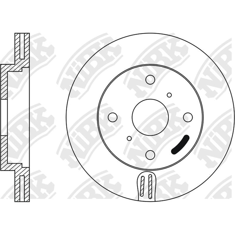 NIBK Rotor RN1323V 278mm x 24min