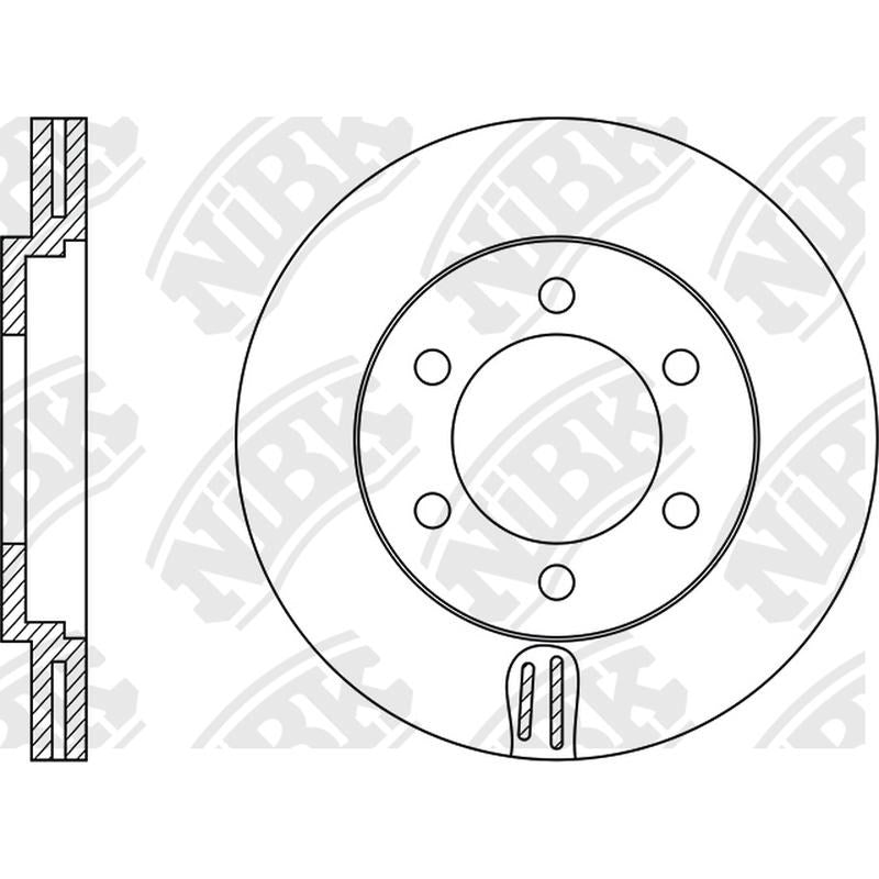 NIBK Rotor RN1329V 258mm x 22min