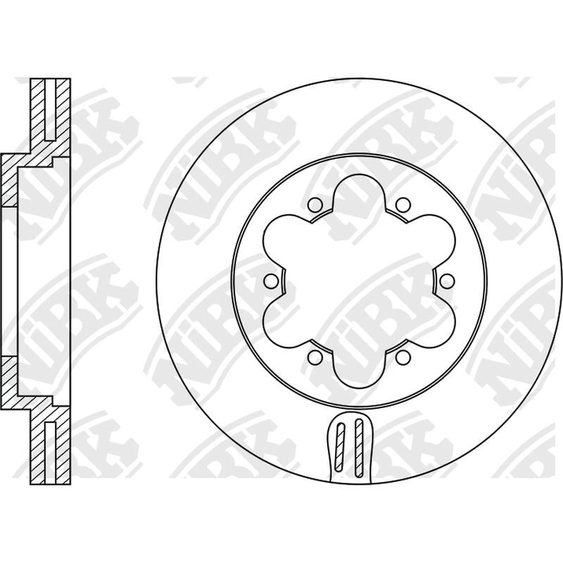NIBK Rotor RN1330V 285mm x 28min