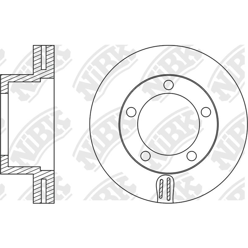 NIBK Rotor RN1331V 265mm x 35min