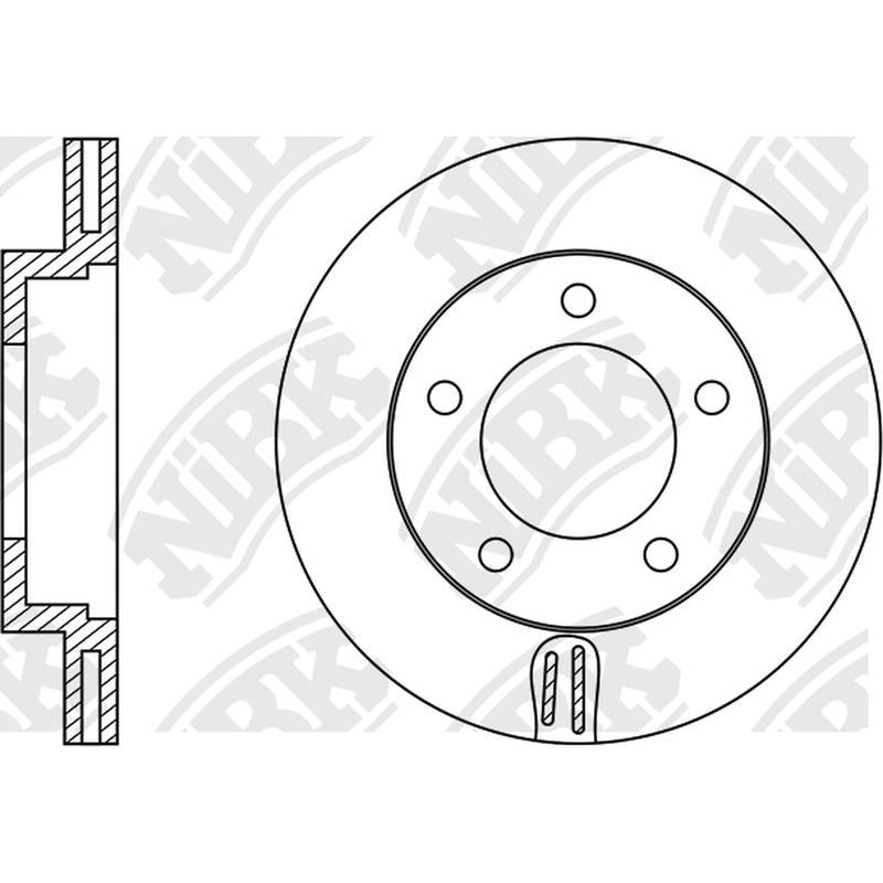 NIBK Rotor RN1337V 230mm x 20min