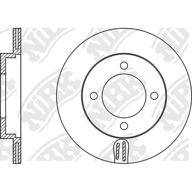 NIBK Rotor RN1339V 228mm x 12.8min