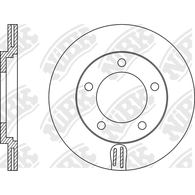 NIBK Rotor RN1343V 277mm x 18min