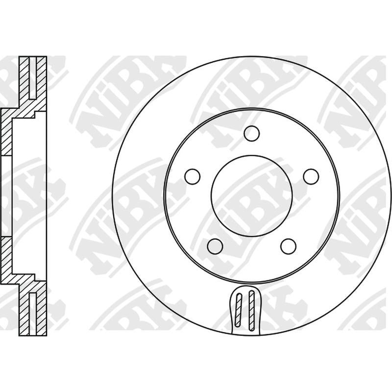 NIBK Rotor RN1346V 255mm x 25min