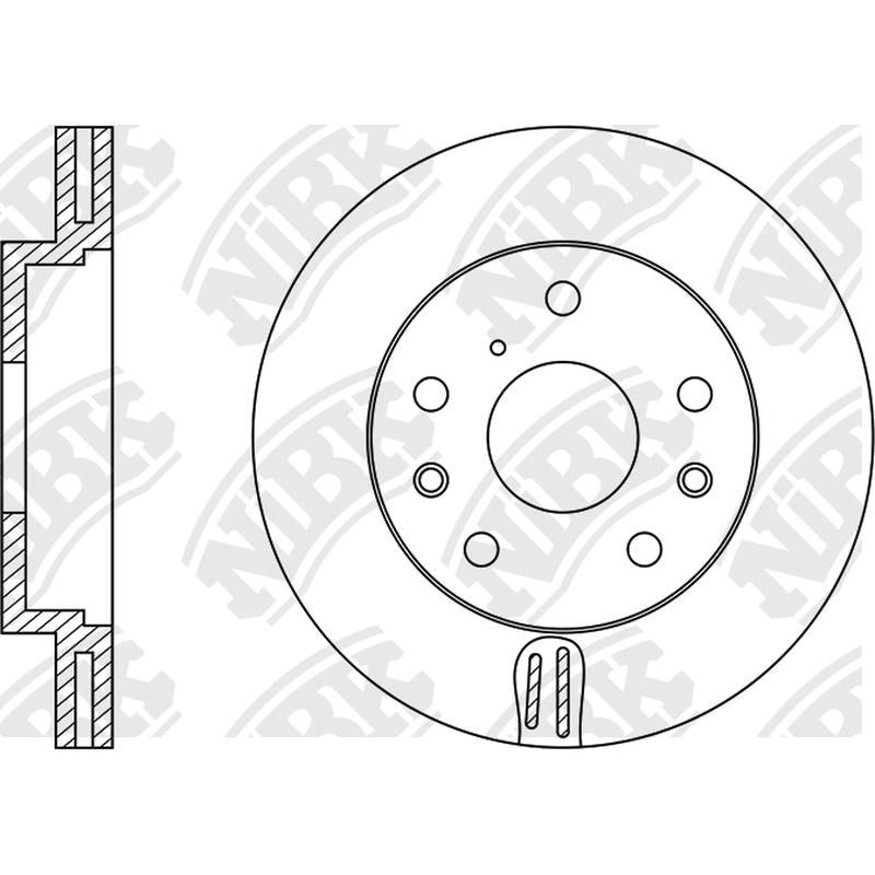 NIBK Rotor RN1347V 264mm x 24min
