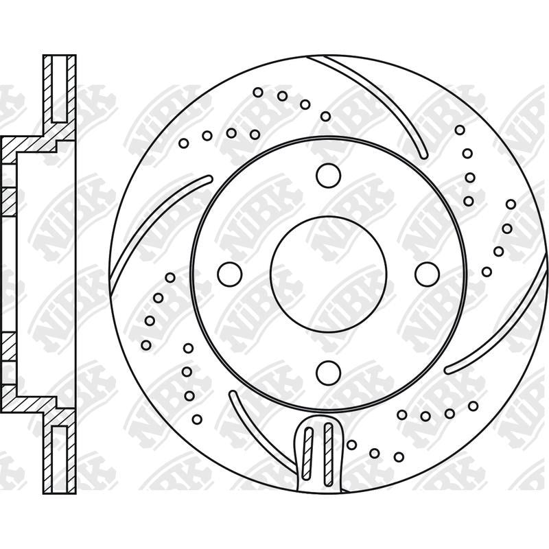 NIBK Rotor RN1350DSET 230.8mm x 17min