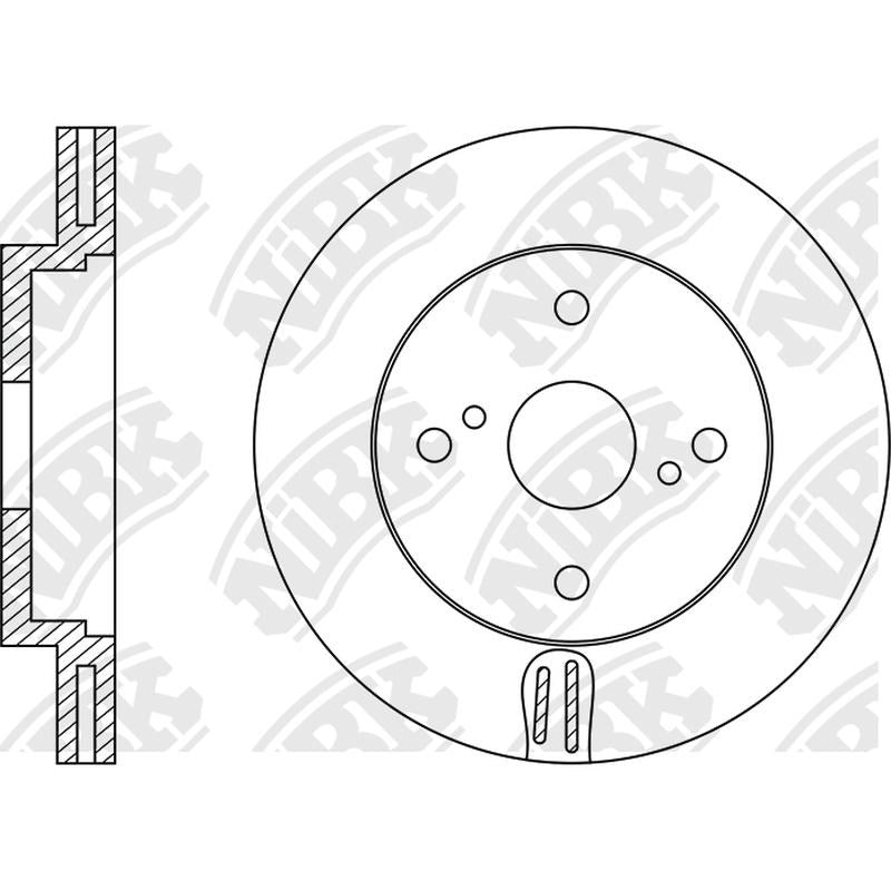 NIBK Rotor RN1353V 275mm x 25min