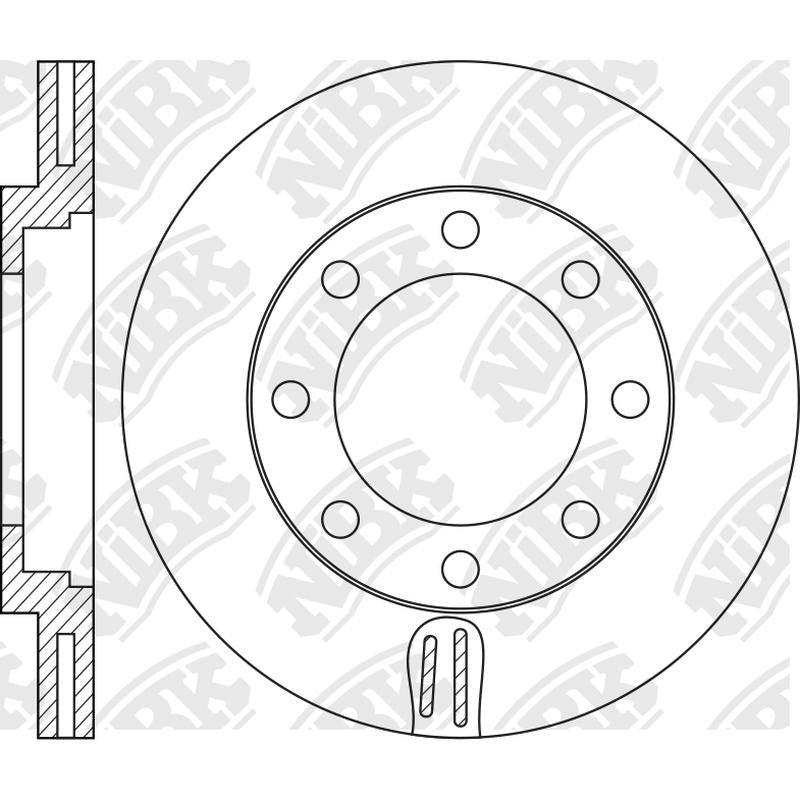 NIBK Rotor RN1356V 293mm x 40min