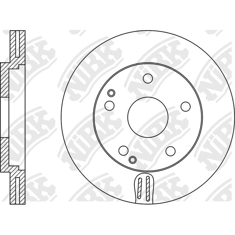 NIBK Rotor RN1361V 288mm x 25min