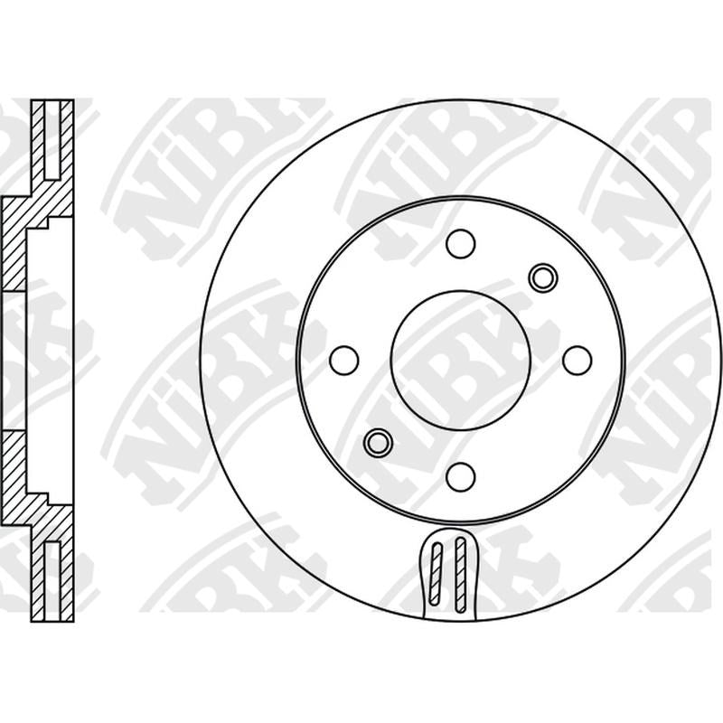 NIBK Rotor RN1372V 247mm x 20min
