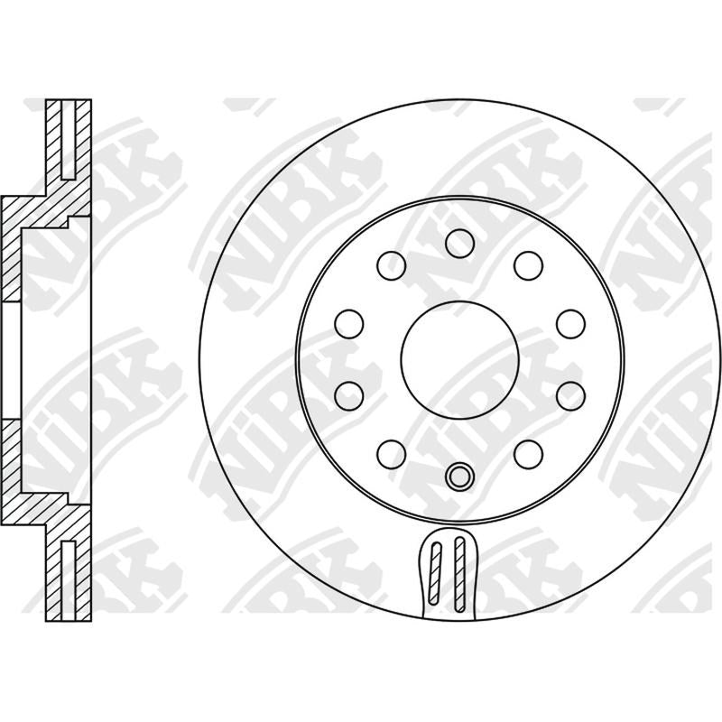 NIBK Rotor RN1374V 288mm x 25min