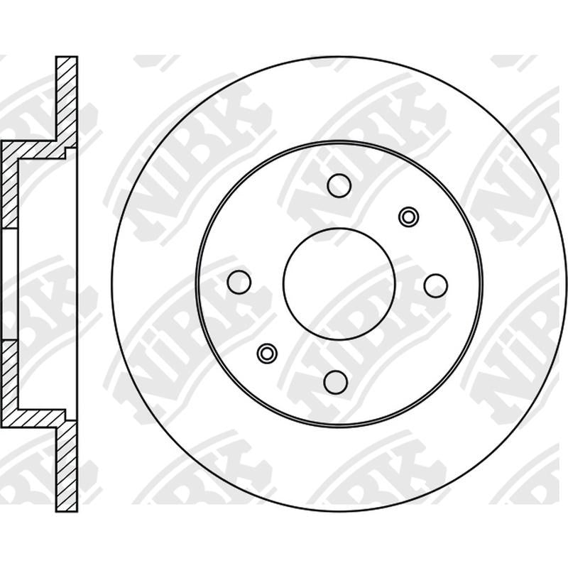 NIBK Rotor RN1385 240.5mm x 11min