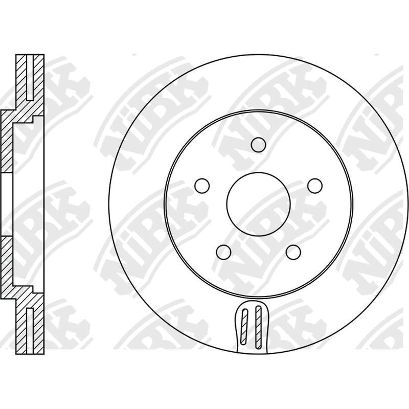 NIBK Rotor RN1393V 321mm x 30min