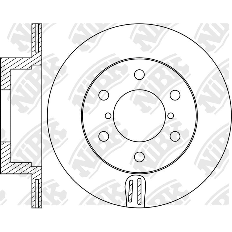 NIBK Rotor RN1401V 332mm x 18min