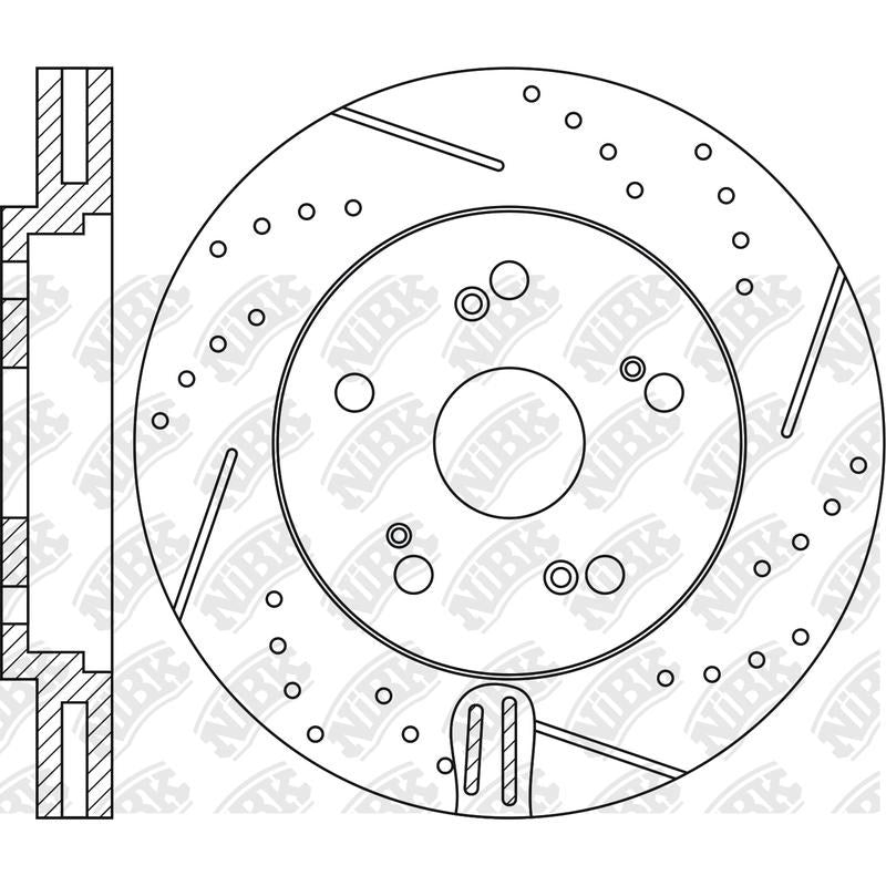 NIBK Rotor RN1406DSET 320mm x 32min