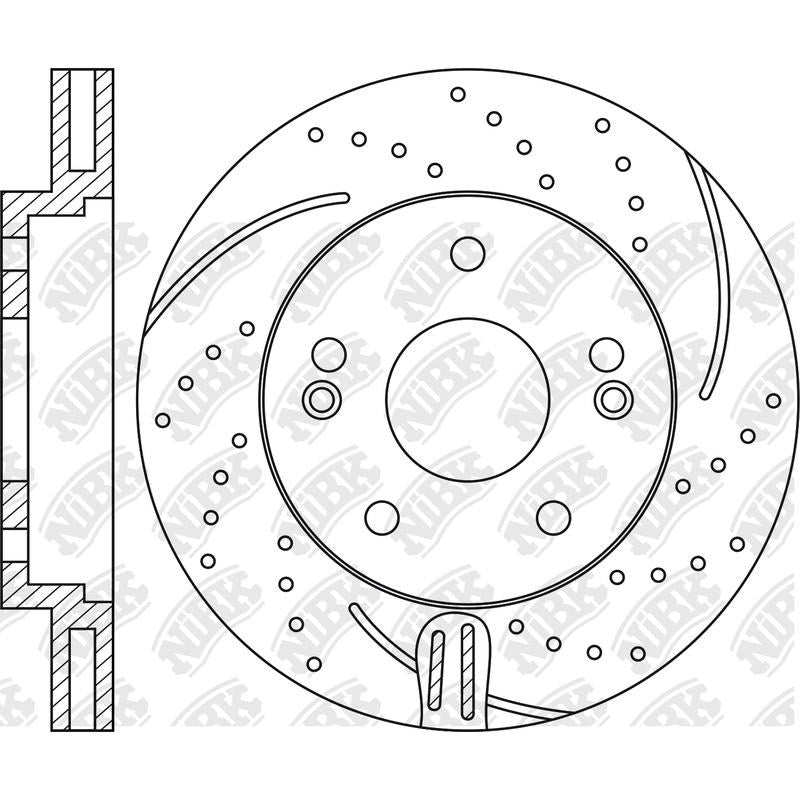 NIBK Rotor RN1412DSET 280mm x 26min