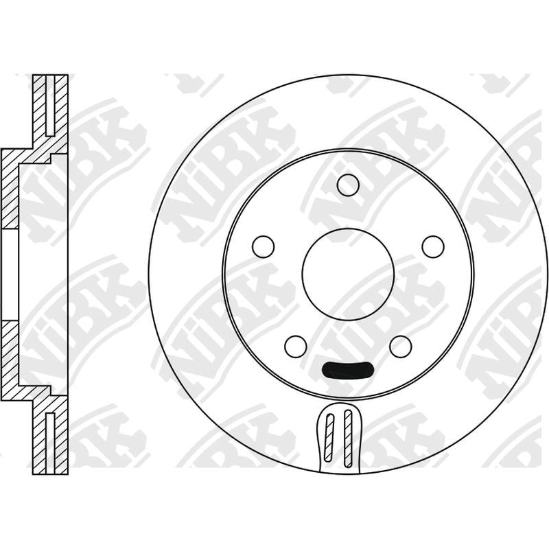 NIBK Rotor RN1419V 295.8mm x 26min