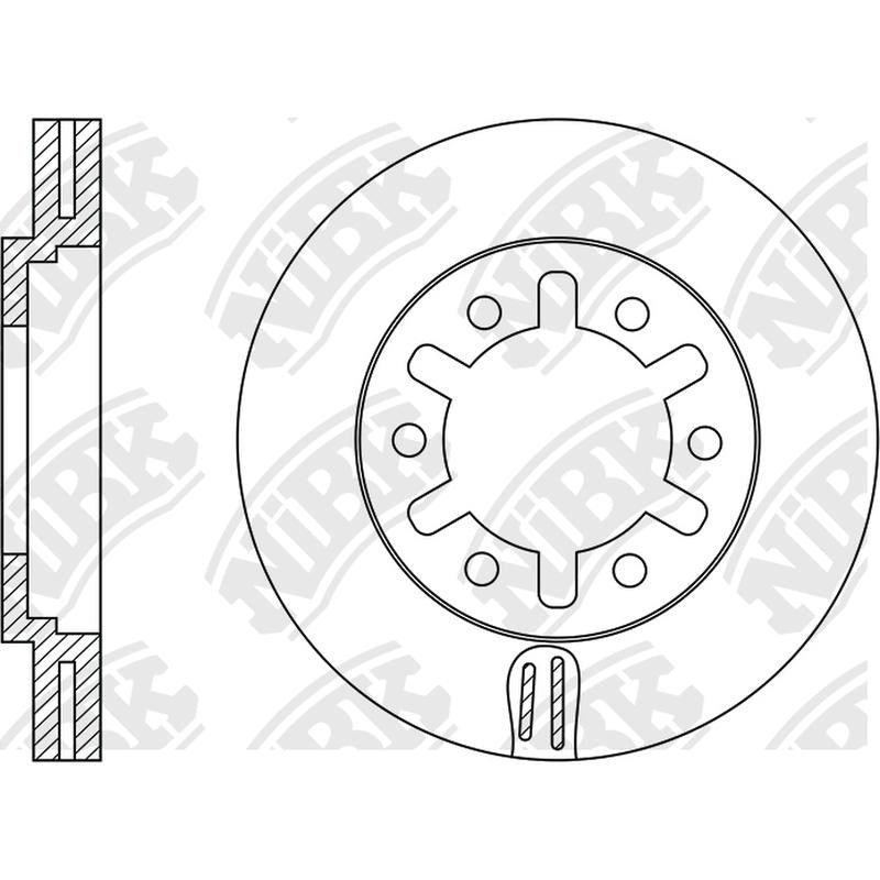 NIBK Rotor RN1421V 306mm x 32min