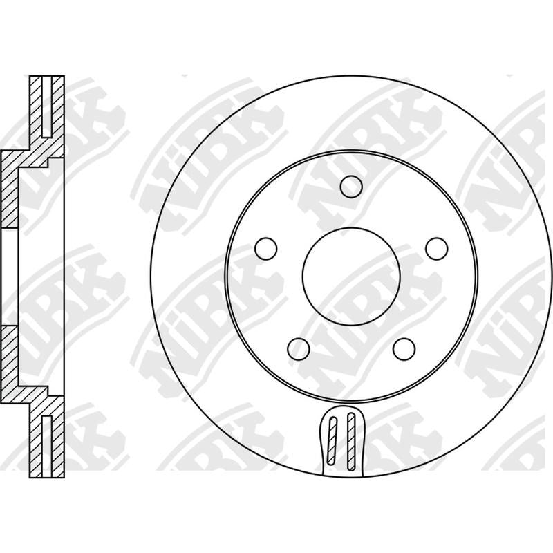 NIBK Rotor RN1426V 279.5mm x 24min