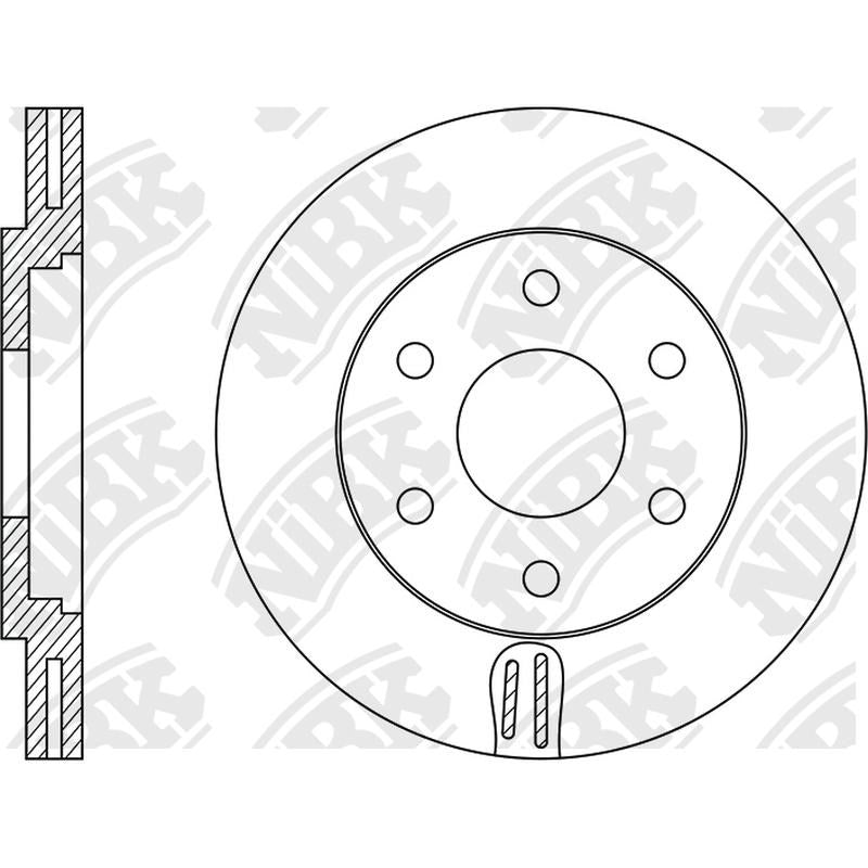NIBK Rotor RN1430V 349.5mm x 30min