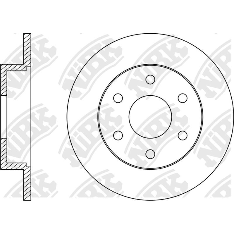 NIBK Rotor RN1431 319.5mm x 14min
