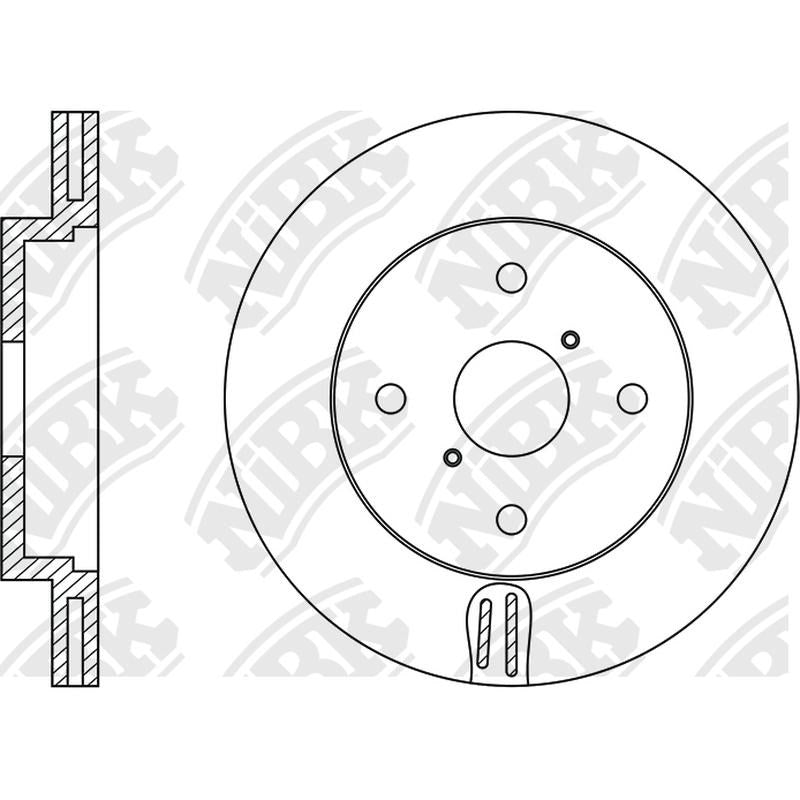 NIBK Rotor RN1437V 275mm x 22min