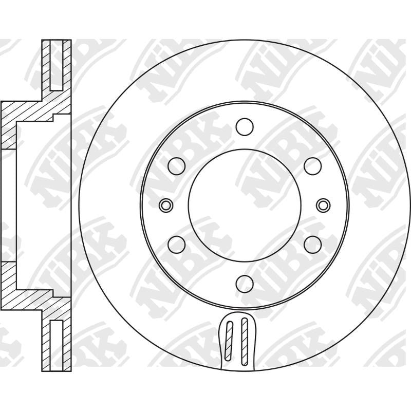 NIBK Rotor RN1446V 319mm x 28min