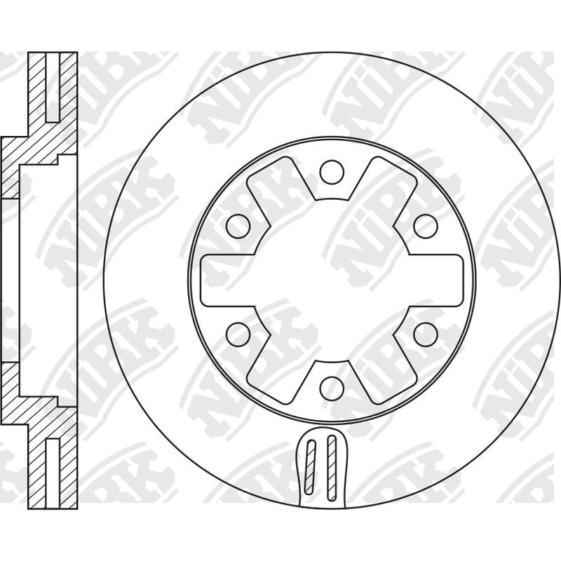 NIBK Rotor RN1447V 278.6mm x 30min