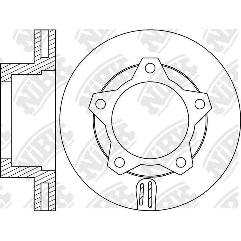 NIBK Rotor RN1448V 296mm x 35min