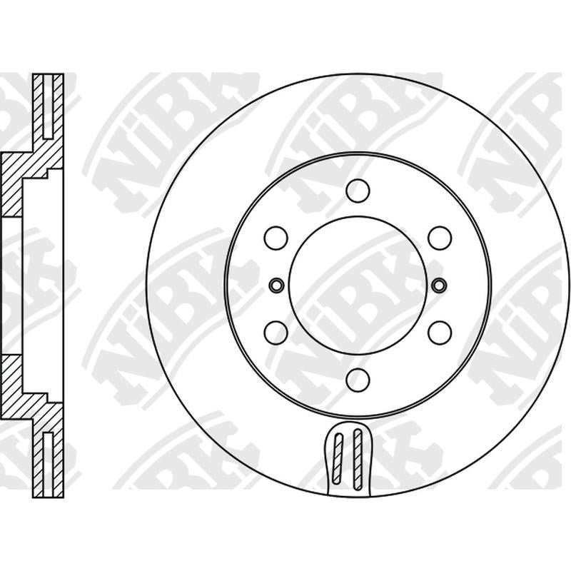NIBK Rotor RN1449V 271mm x 24min