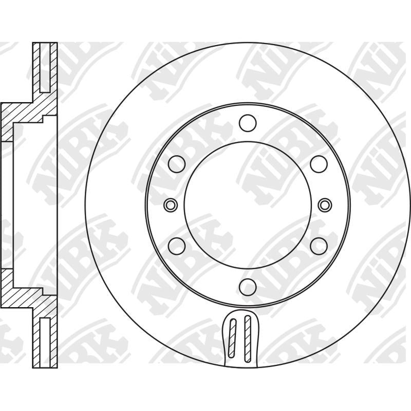 NIBK Rotor RN1450V 266mm x 20min