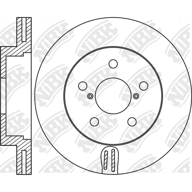 NIBK Rotor RN1461V 271mm x 25min