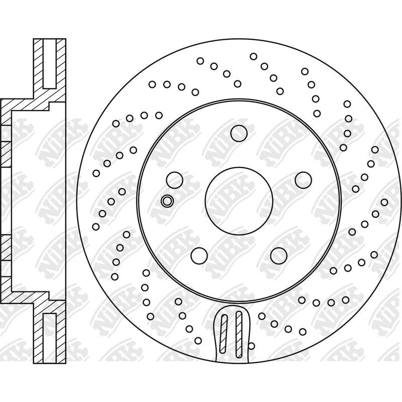 NIBK Rotor RN1464DSET 322mm x 32min