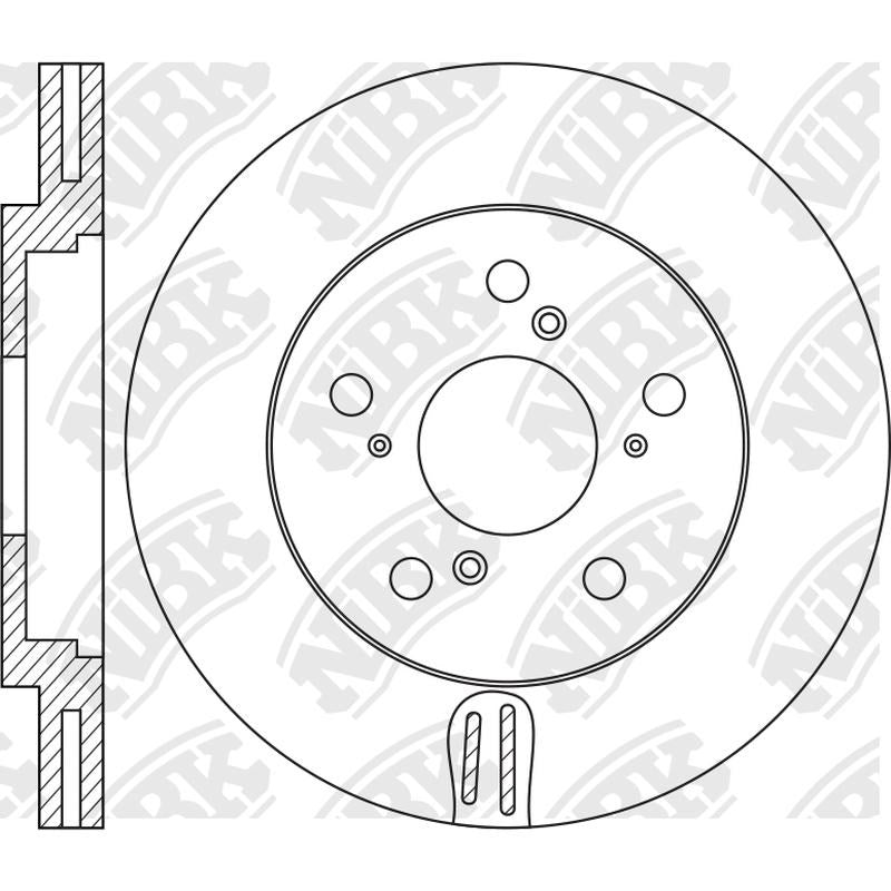 NIBK Rotor RN1467V 300mm x 25min