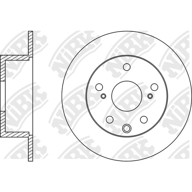 NIBK Rotor RN1489 267mm x 10min