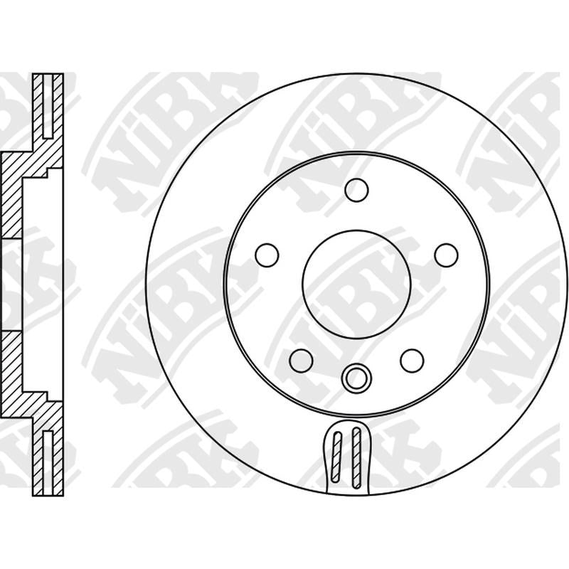 NIBK Rotor RN1493V 330mm x 16min