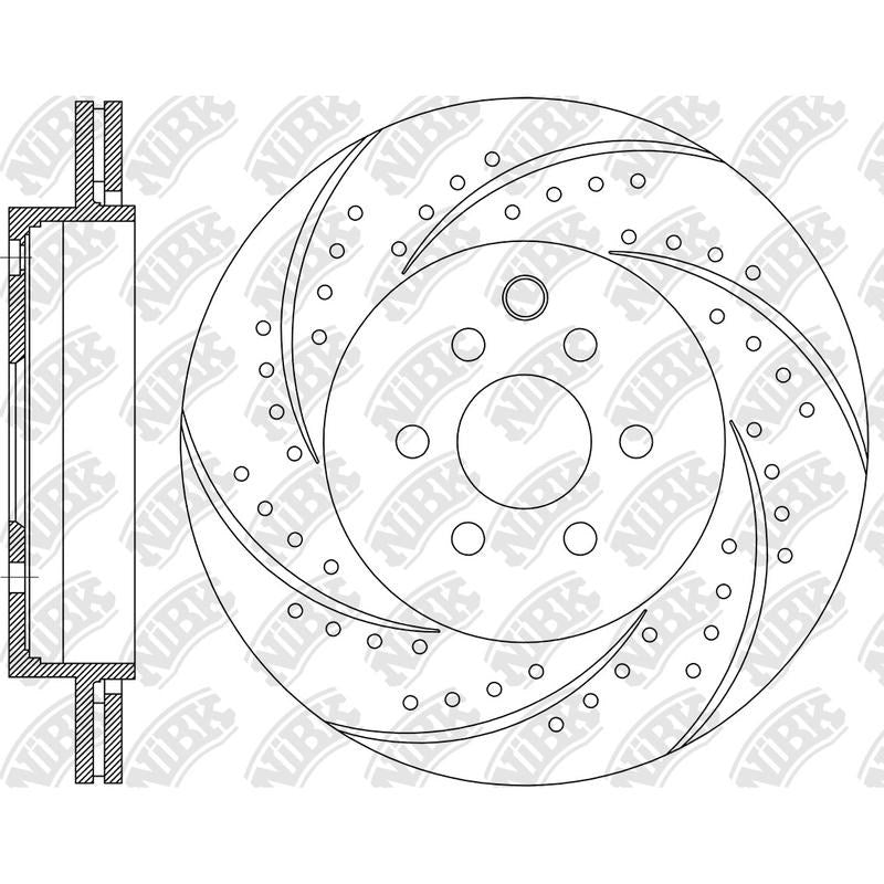 NIBK Rotor RN1495DSET 349mm x 20min