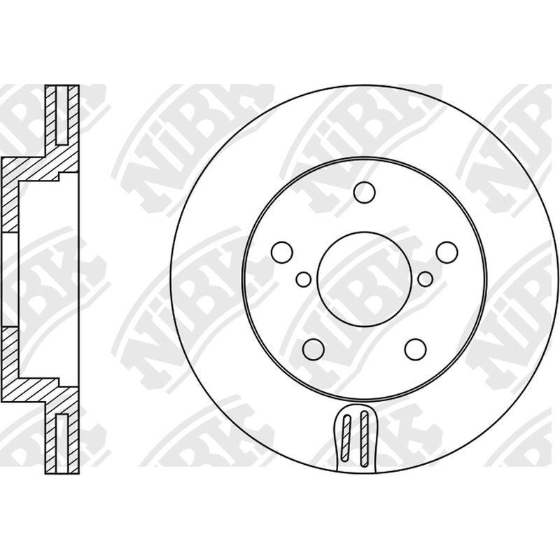 NIBK Rotor RN1499V 255mm x 22min
