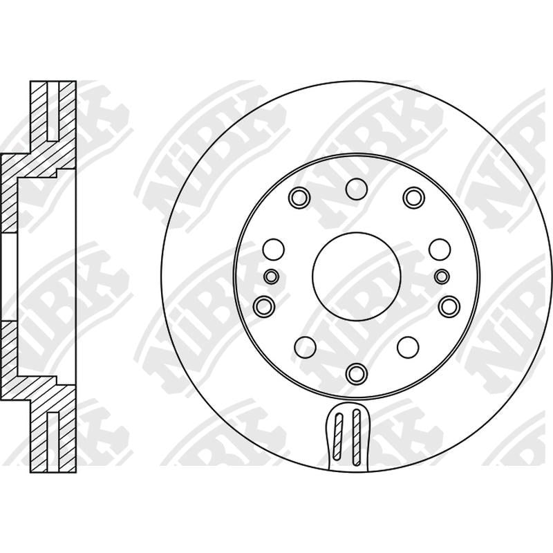NIBK Rotor RN1531V 275mm x 32min