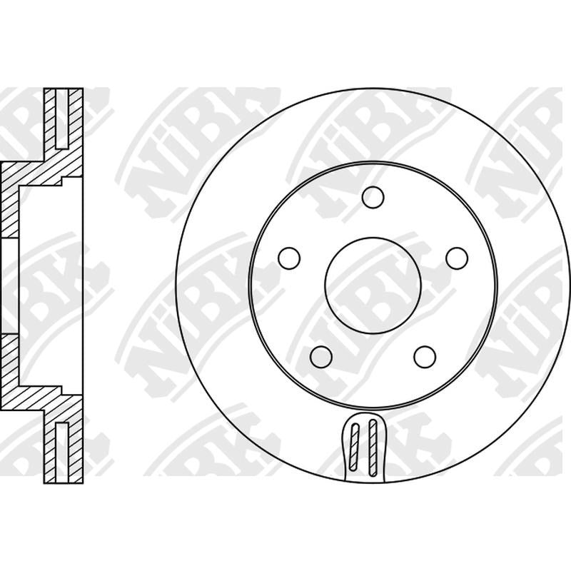 NIBK Rotor RN1532V 255mm x 25min