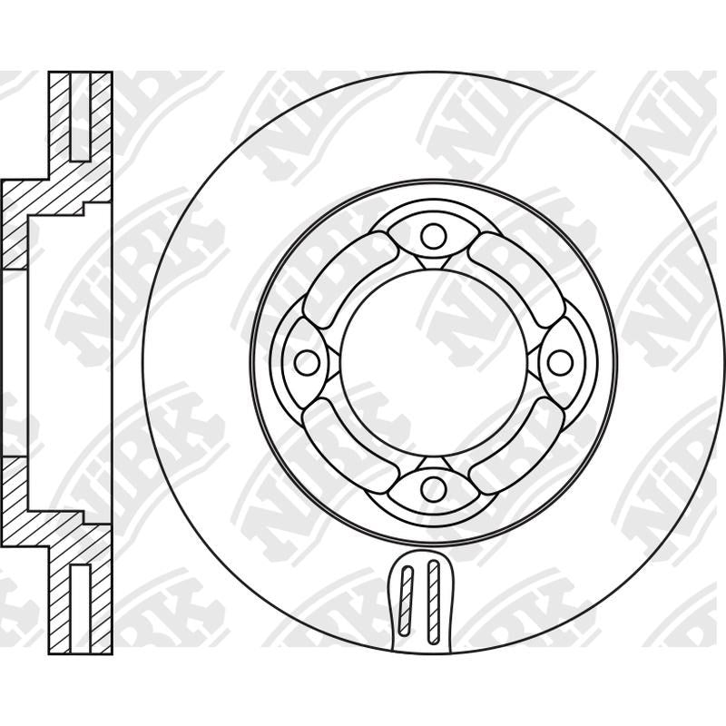 NIBK Rotor RN1534V 230mm x 25min