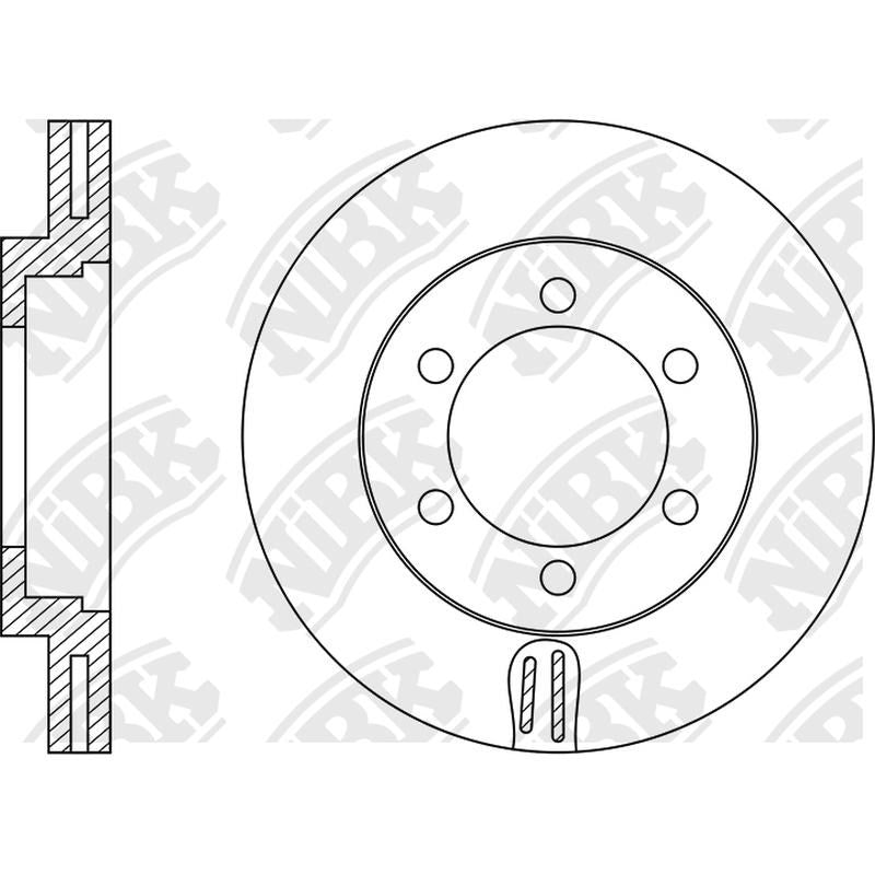 NIBK Rotor RN1535V 287mm x 28min
