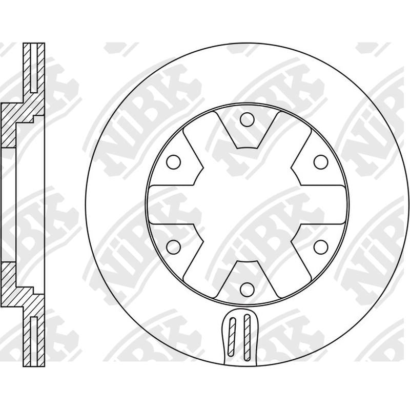 NIBK Rotor RN1544V 283mm x 28min