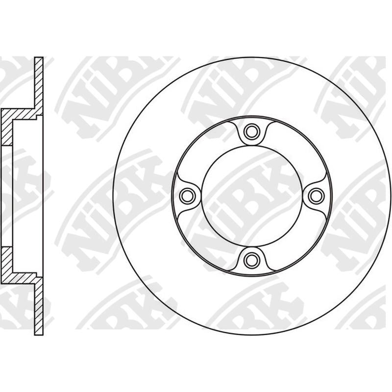 NIBK Rotor RN1546 236mm x 12.5min
