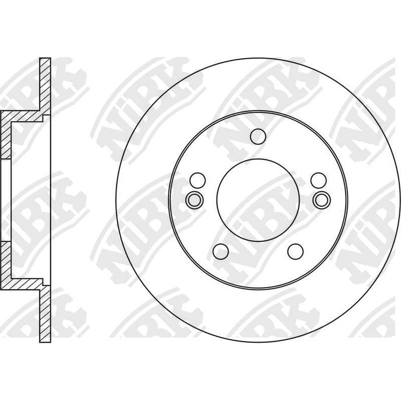 NIBK Rotor RN1549 262mm x 10min